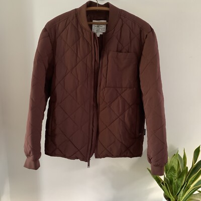 Frank & Oak Quilted Packable Jacket Men s M Bomber Coat Canada Pack Away Bag