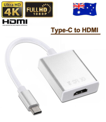 USB 3.1 Type-C to HDMI Adapter Audio Video 1080P HD For Huawei Mate 10 Pro P20
