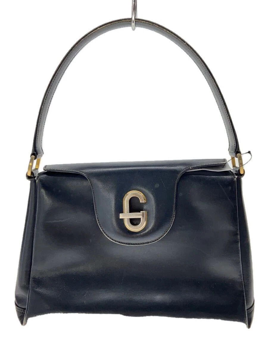 GUCCI tote bag leather Black plain Used