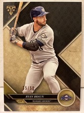 2017 Topps Triple Threads Onyx Black Baseball #45 Ryan Braun /50