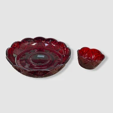 $40 Godinger Dublin Red Chip & Dip Bowl 2 Piece Set