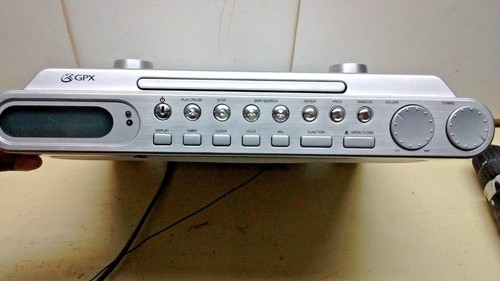 CD Kitchen Clock Radio Under Cabinet 