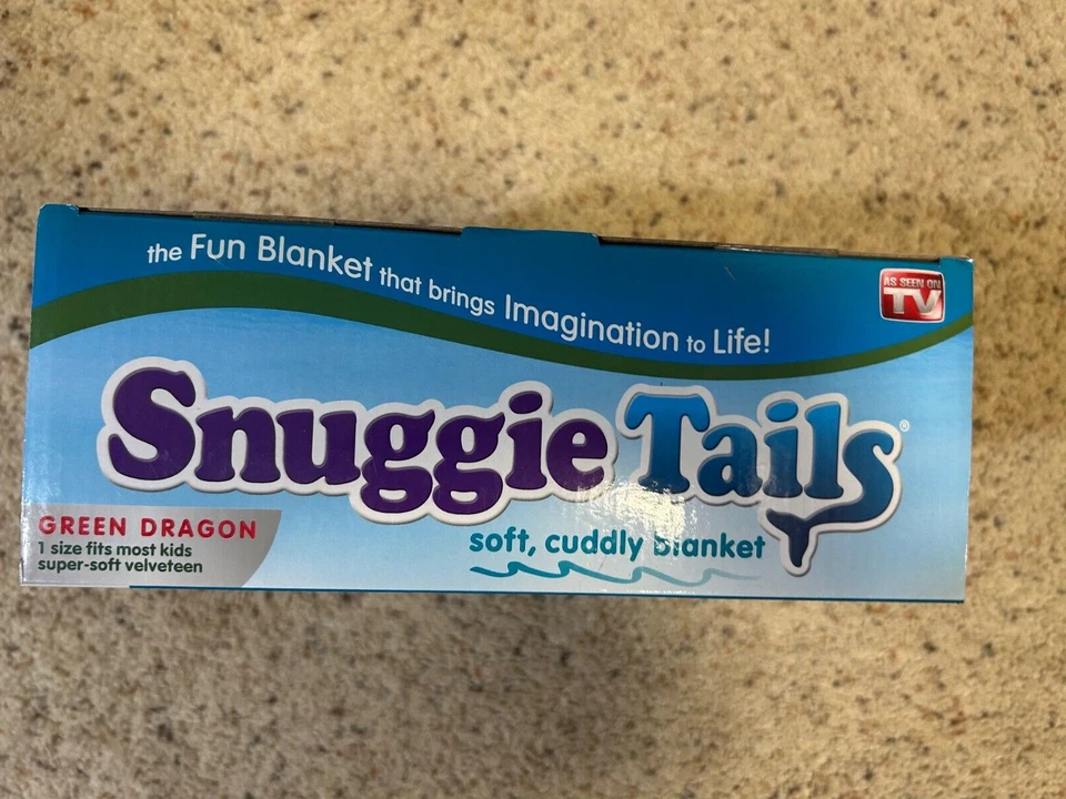 *NUEVO EN CAJA-Snuggie Tails suave terciopelo felpa dragón verde, como se ve en TV saco de dormir Foto 4 de 4