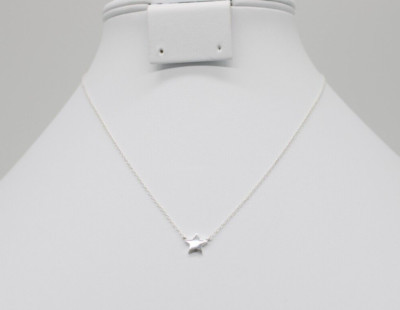 sterling silver star necklace and earrings Length 18 Inches