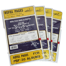 Pioneer Album Refill Pages PSF-35 240 Photos Pocket 110 3 1/2X 5 1/4 4pk of 60ea