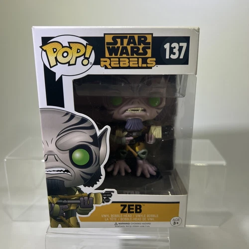 Funko Pop! Zeb Star Wars Rebels #137 Vaulted Vinyl Figure In Box #ML