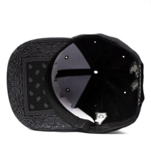 Baseball Cap CALI Bandana Paisley Snapback Hat Adjustable Hip Hop Flat Bill Men - Picture 3 of 27