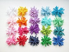 4" Curly Ribbon Tassel Loop Korker Hair Accessories Bow Clip Flower