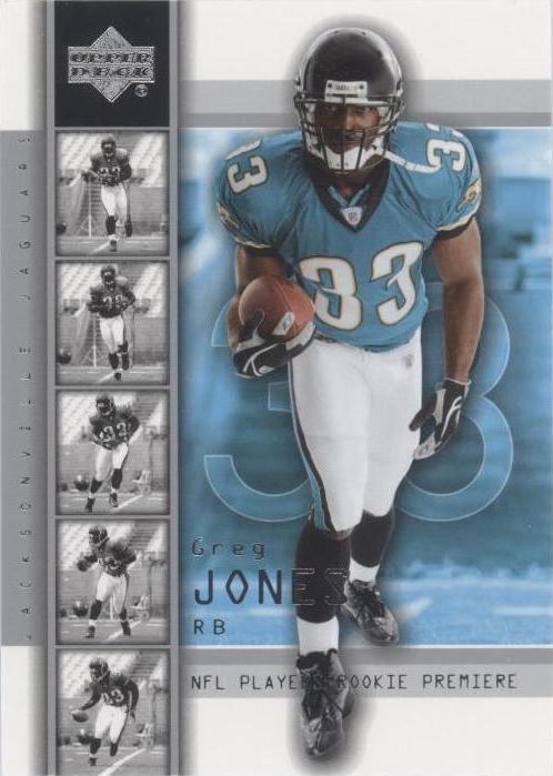 2004 Upper Deck NFL Players Rookie Premiere Greg Jones #28 - 1 of 2