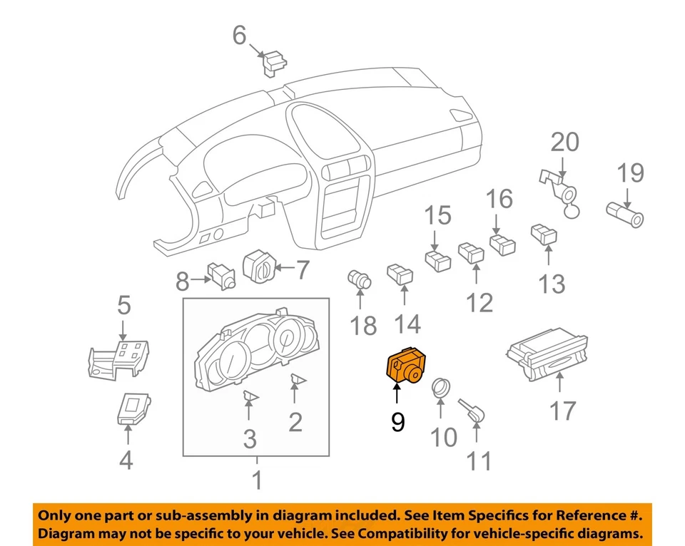 Interruptor de encendido usado se adapta a: Porsche Cayenne 2008 grado A Foto 3 de 4