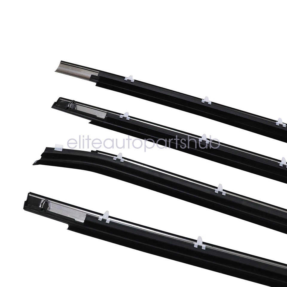 4Pcs For Toyota Tundra 2000-2006 Double Cab Weatherstrip Outer Lower Window - Image 4 of 4