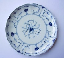 PORZELLAN TELLER-STROHBLUME - CHRISTINE HOLM GERMANY-BAVARIA ECHT COBALT 25,5 cm