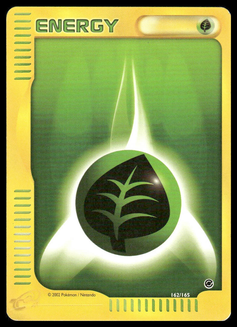 Grass Energy #162/165 e-reader Expedition Pokemon LP-image