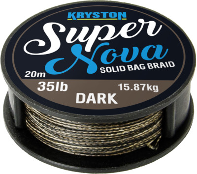 0,70 EUR / Meter KRYSTON Super Nova DARK SILT 20m 15lb/25lb/35lb Solid Bag ...