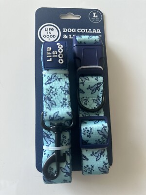 dog collar and leash set large