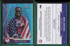 2024 Topps Chrome Olympics US Aqua Refractor #67 Issac Jean-Paul /199