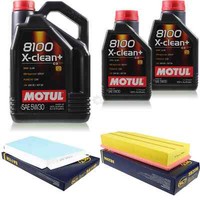 7L Inspektionspaket Set Motul 8100 X-Clean+ 5W-30 MotoröL SCT Filter 11374519