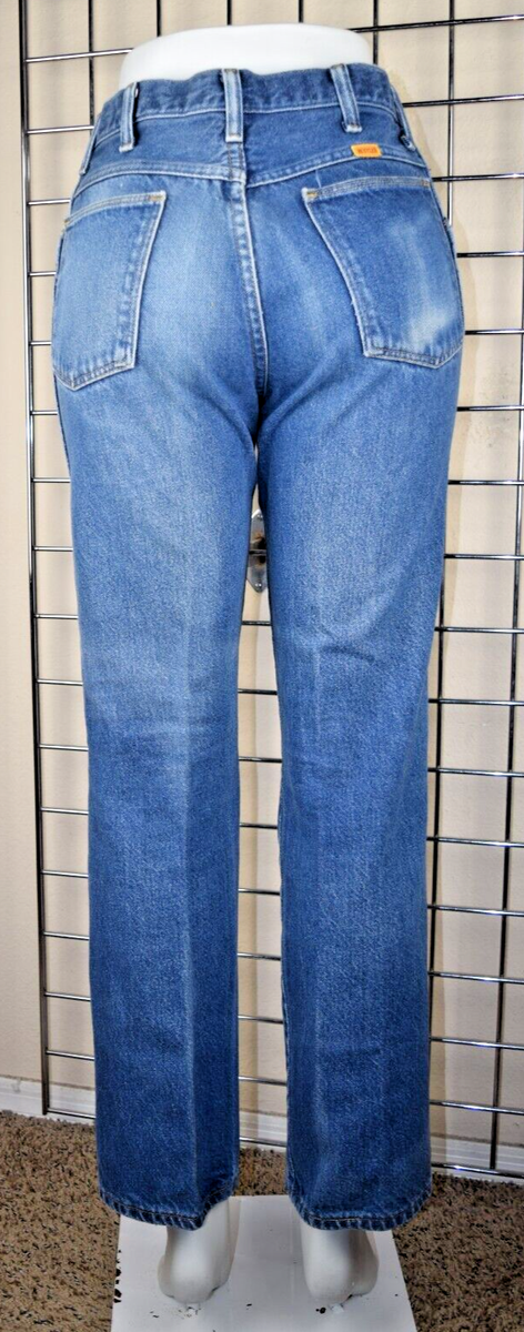 Vintage Jeans Rustler by Wrangler 28 x 29 Blue Fade 70s 80s