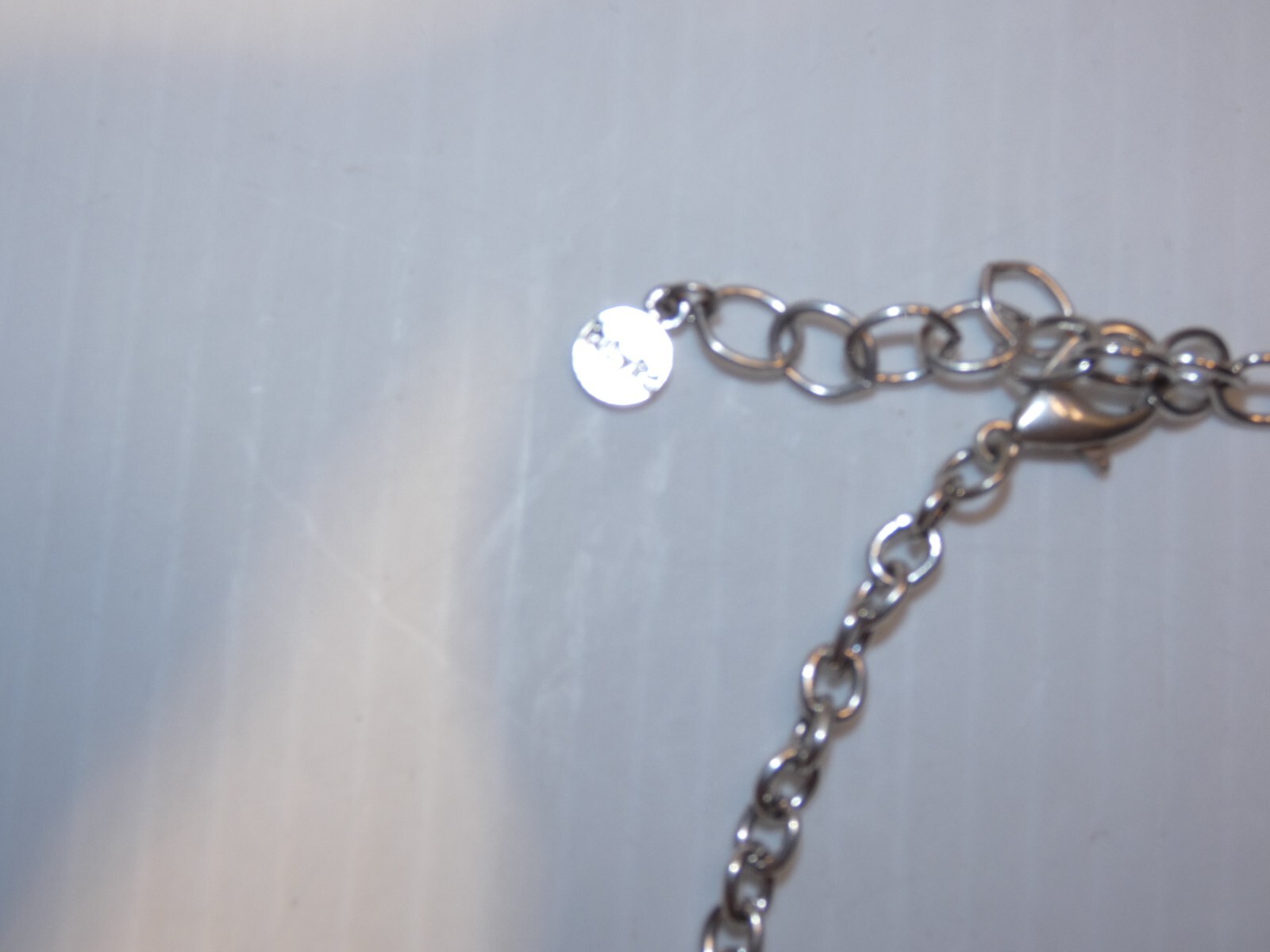 Ruby Road Necklace, Multi-Shape Silver Tone Disks… - image 4