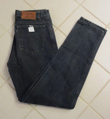 Vintage LEVI's Jeans-Leather Tag-black tab-USA 32x34 Black 40550 1913 Ex cond | eBay
