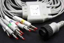 One-Piece Cardioline delta ecg ekg cable banana 4.0mm 10leads