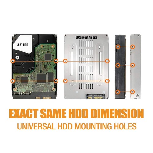 ICY DOCK Open Air 2.5” to 3.5” SAS / SATA (22pin) HDD & SSD Converter / Mount... - Afbeelding 2 van 7