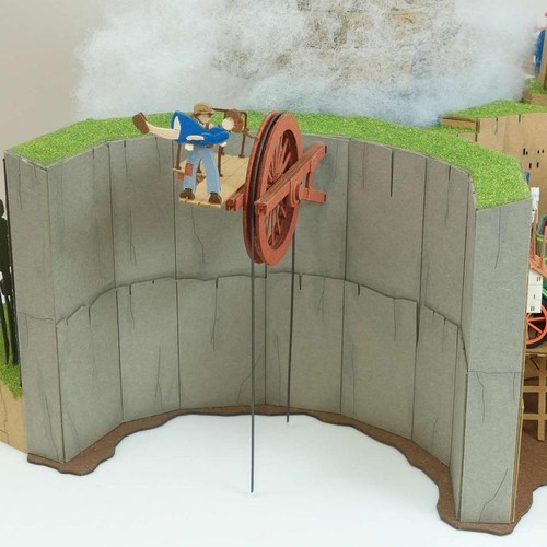 Paper Castle Studio Ghibli Laputa Castle in the Sky Diorama Paper Craft Miniature ...