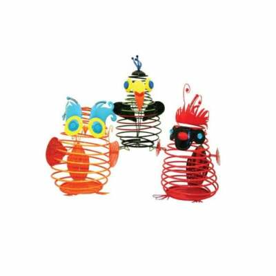 Exhart 91092,  Springee Bird Stake, 12'', Owl, Toucan & Cardinal, FREE SHIPPING 