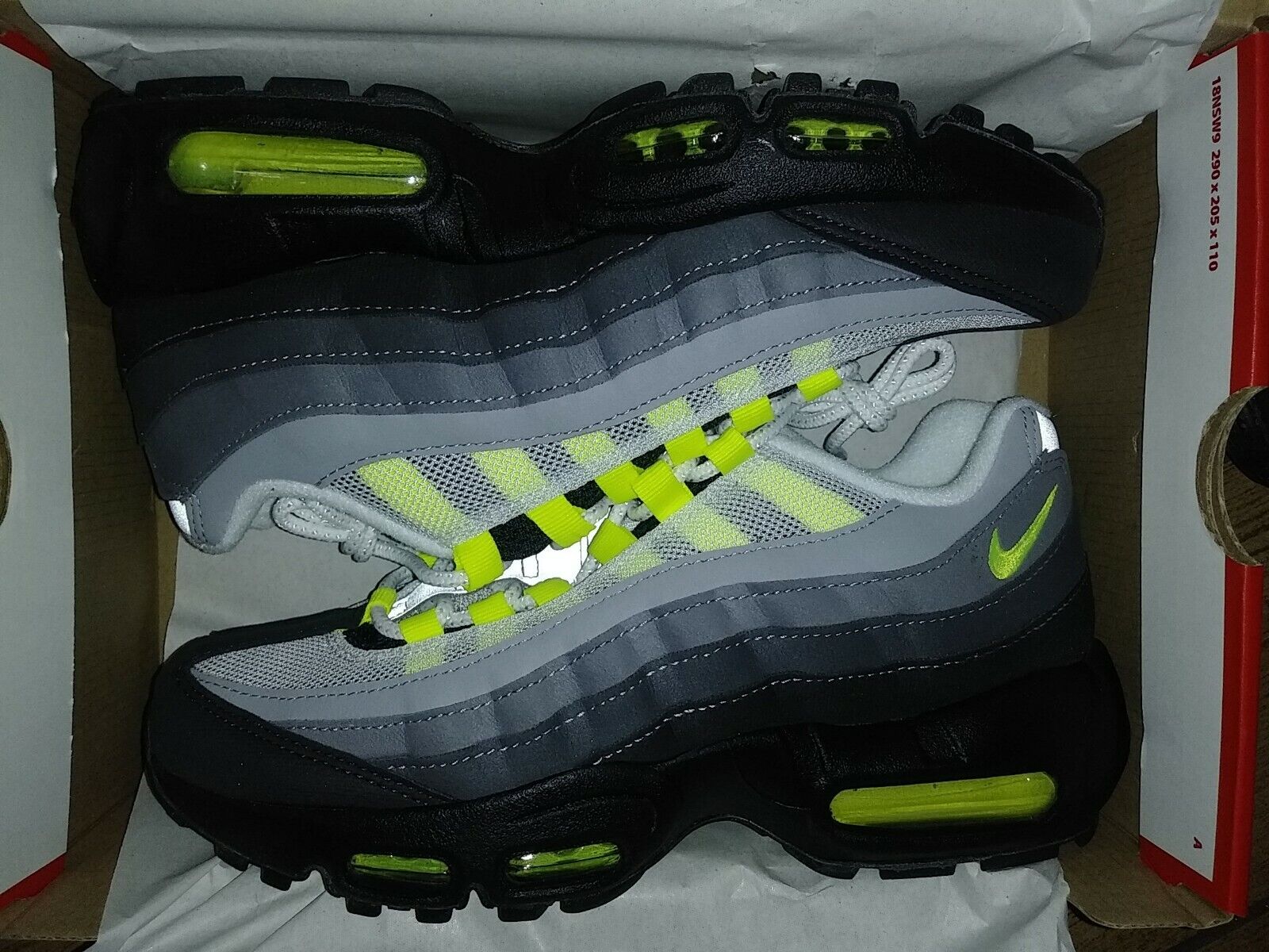 Air Max 95 OG 2020 Black/Neon Graphite CZ0910-001 Size 5Y | eBay