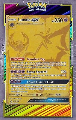 Lunala Gx Carta Pokemon Dourada