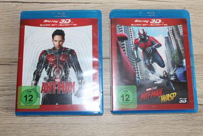 Bluray 2D/3D   Antman + Ant-Man and the Wasp (je eine zwei Disc Amaray-Ausgabe)