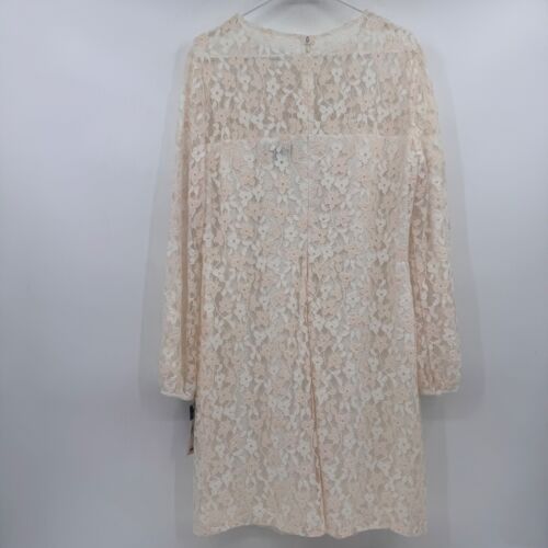 Lauren Ralph Lauren Dress Women 16 NEW Ivory Lace Long Sleeve Sheath Wedding - Picture 7 of 15