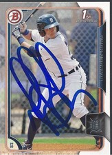 Detroit Tigers DIXON MACHADO Signed 2015 Bowman Card