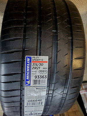 Michelin Pilot Sport 4S 315/30ZR21 105Y XL Performance Summer BSW TIRE DOT 3021