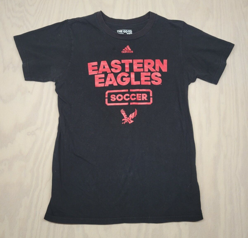Adidas The Go To Tee Women's SZ Small Performance Black Eagles Soccer T Shirt