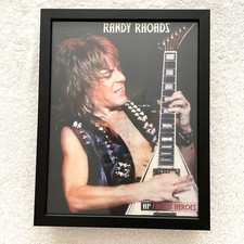 Randy Rhoads 80s Guitar Hero: Framed Picture 8.5x11 Collectible Memorabilia Art