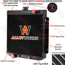 3 Row Aluminum Radiator For 1969-1972 1970 Ford Falcon/Cleveland XY XW 302 250