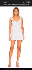 NWT LoveShackFancy X REVOLVE Pippen Dress In True White Size 4 $425