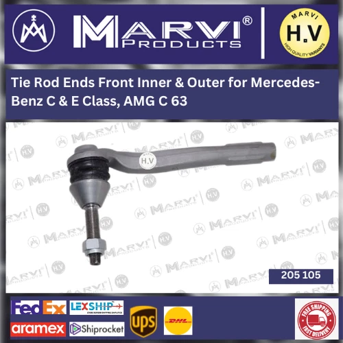 Extremos de barra de amarre delanteros interiores y exteriores para Mercedes-Benz Clase C y E, AMG C 63 Foto 3 de 4