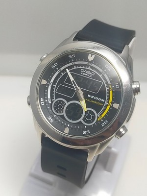 Casio Edifice EFA-115 Digital-Analog Black Dial 100M World Time Men's Watch