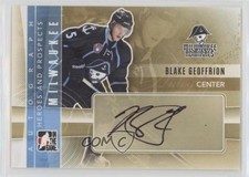 2011-12 ITG Heroes and Prospects Auto Blake Geoffrion #A-BGE Auto 2d8