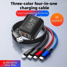 4 in 1 Fast USB Charging Cable Universal Multi Function Cell Phone Charger Cord