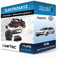 Towtec E-Satz 13Polig Fahrzeugspezifisch Passend für VW Golf VI Variant (Kombi)
