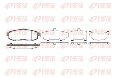 REMSA Bremsbelagsatz Scheibenbremse 1160.00 für MAZDA MPV LW 2 LW3W