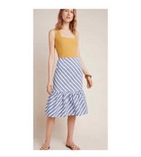 Anthropologie Maeve Ryanne flounced skirt size 0