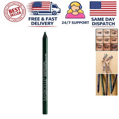 Luxury Waterproof Eyeliner in Metal Green - 0.04 Oz, Long-Lasting & Smudge-Proof
