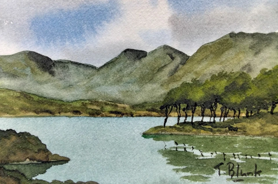 ORIGINAL AQUARELL - Lough Derryclare, Irland - Bild 1 von 1