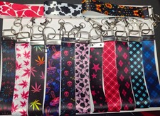 Wristlet Keychains / Key Fobs 5-6"  Multiple Designs  Custom, New