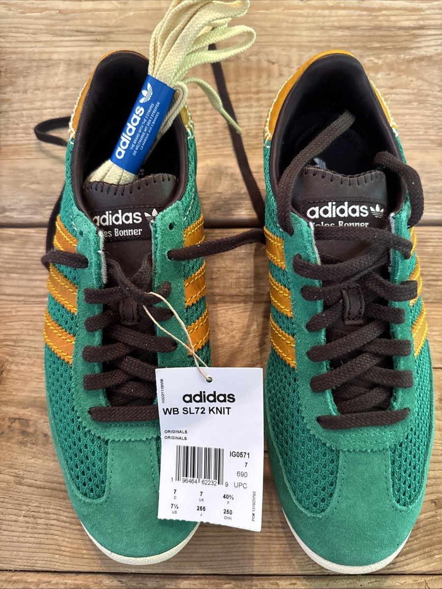 adidas gazelle silver green womens SL72 Knit  Dark Brown / Collegiate Orange  La Garonne