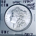 1884 O BU GEM MORGAN SILVER DOLLAR UNC MS+++ U.S. MINT RARE COIN 7817